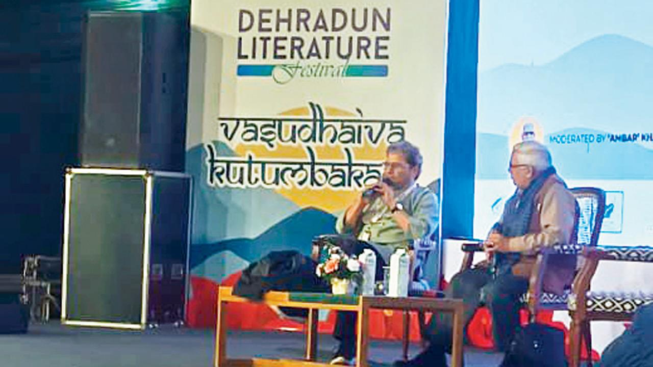 Vishal Bhardwaj at the Dehradun Literature Fest. Pic/Shriram Iyengar