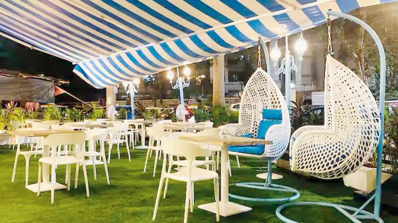 White Lama VillaThis gingham-themed café is perfect for a late brunch, offering outdoor seating partially covered with tented screens that mirror the bright sky over the bluest seas.Time 10 am to 1 amAt Ground Floor, Paradise Heights, Back Road, Lokhandwala Complex, Andheri West. Call 8591631649Log on to whitelamavillaCost Rs 1200 for two