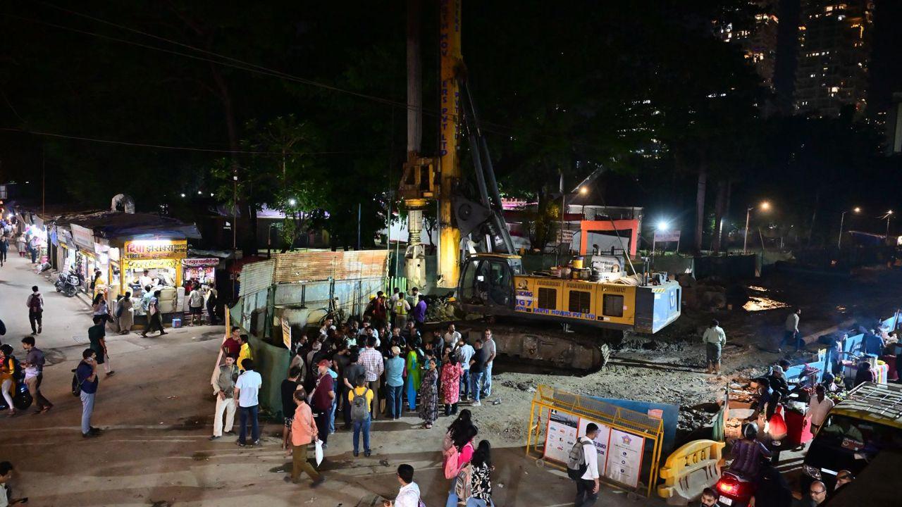Mumbai: Elphinstone residents protest again as heavy vibrations intensifies