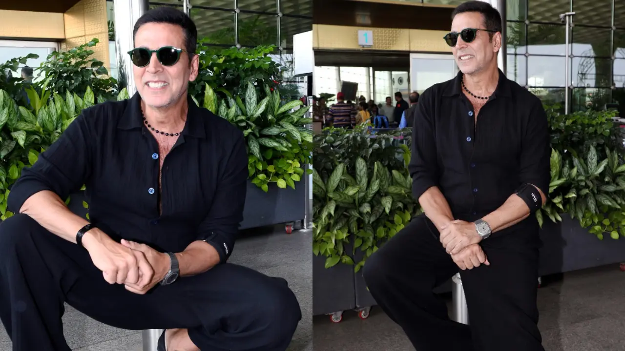 Akshay Kumar behaves pleasantly with paparazzi, asks them to do his photoshoot Akshay Kumar (Pic/ Yogen Shah)