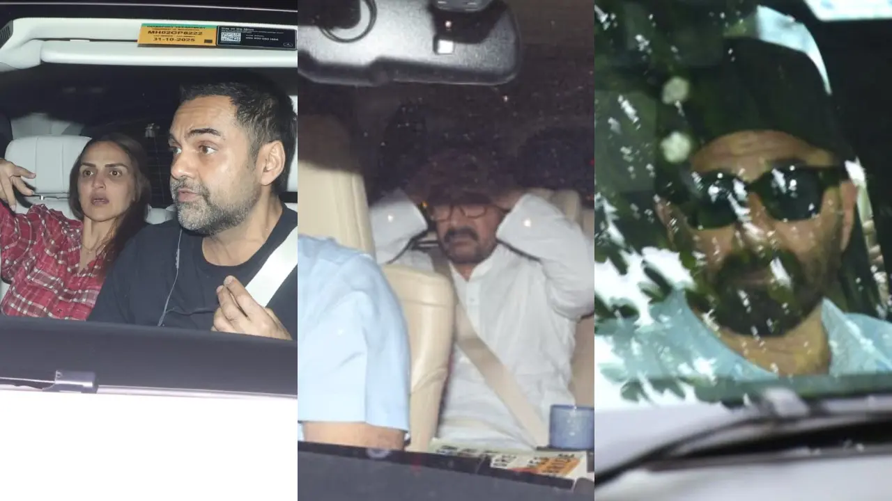 Aamir Khan and Sunny Deol visit Dharmendra in hospital