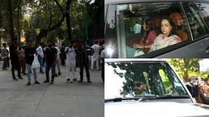 Visuals outside Dharmendra's house and Breach Candy Hospital show concerned fans