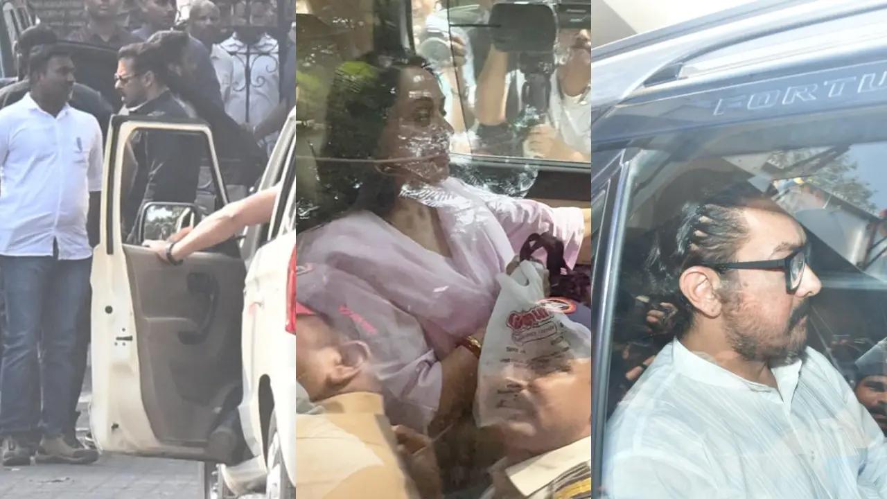 Dharmendra funeral (Pic/Satej Shinde, special arrangements)