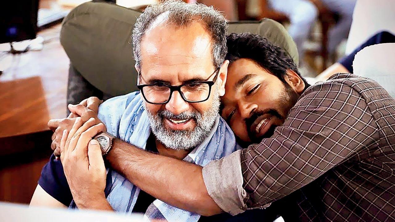 (L-R) Aanand L Rai with Dhanush 