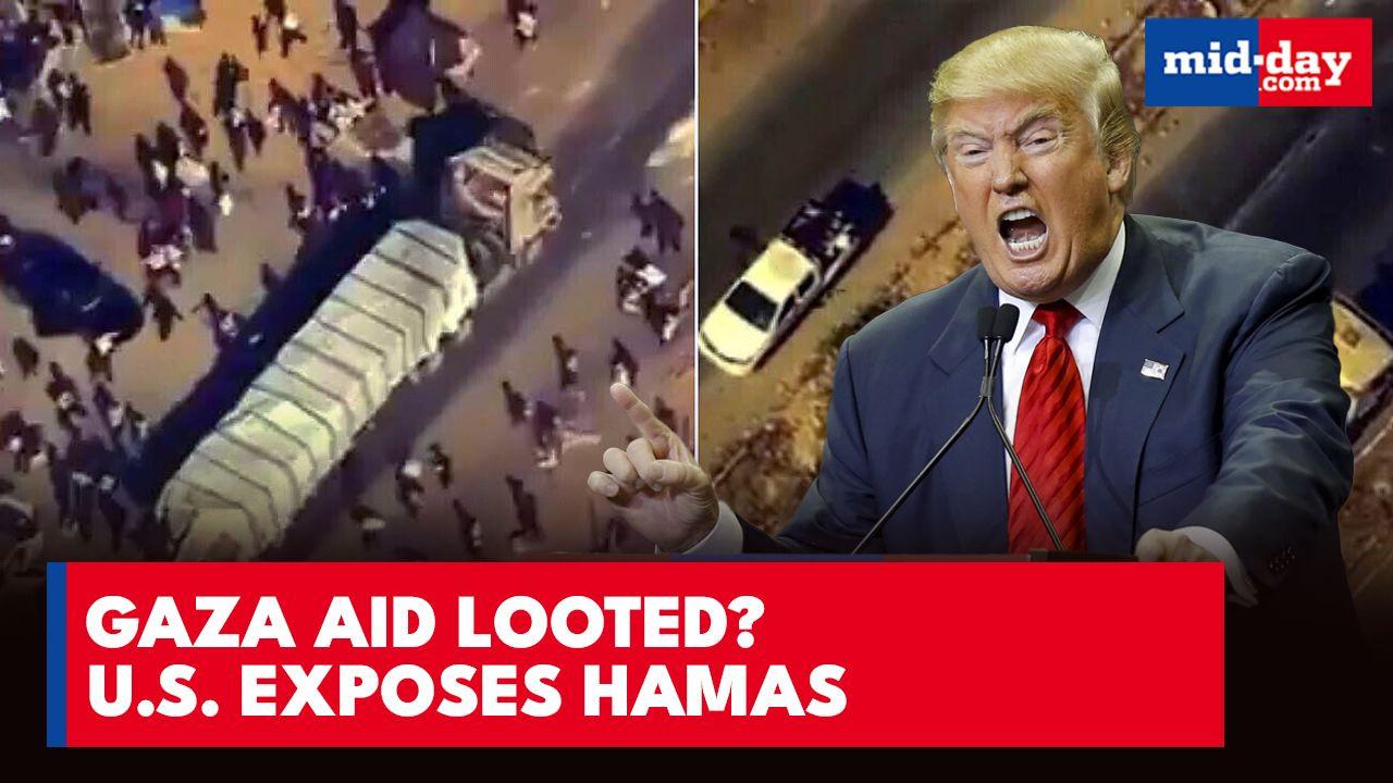 Centcom drone captures Hamas fighters raiding aid convoy in Gaza