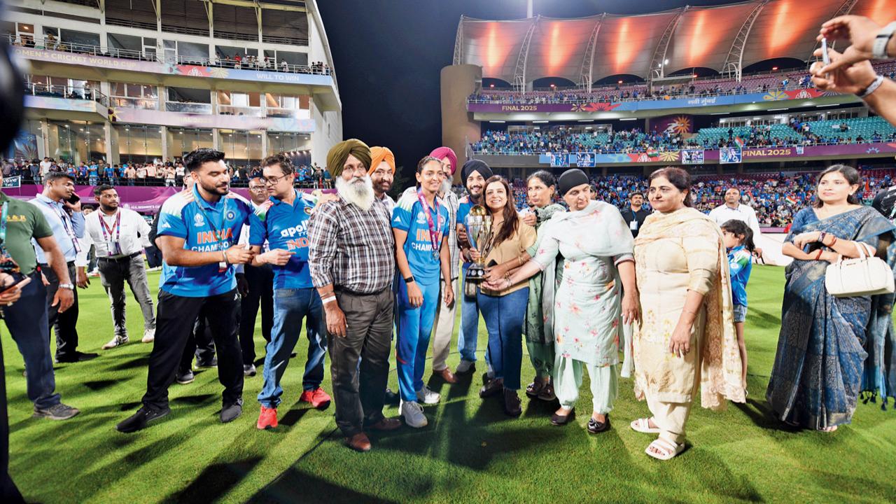Skipper Harmanpreet Kaur’s family savours the flavour of a historical triumph as packed DY Patil Stadium at Navi Mumbai erupts in applause and admiration for India’s Wonder Women