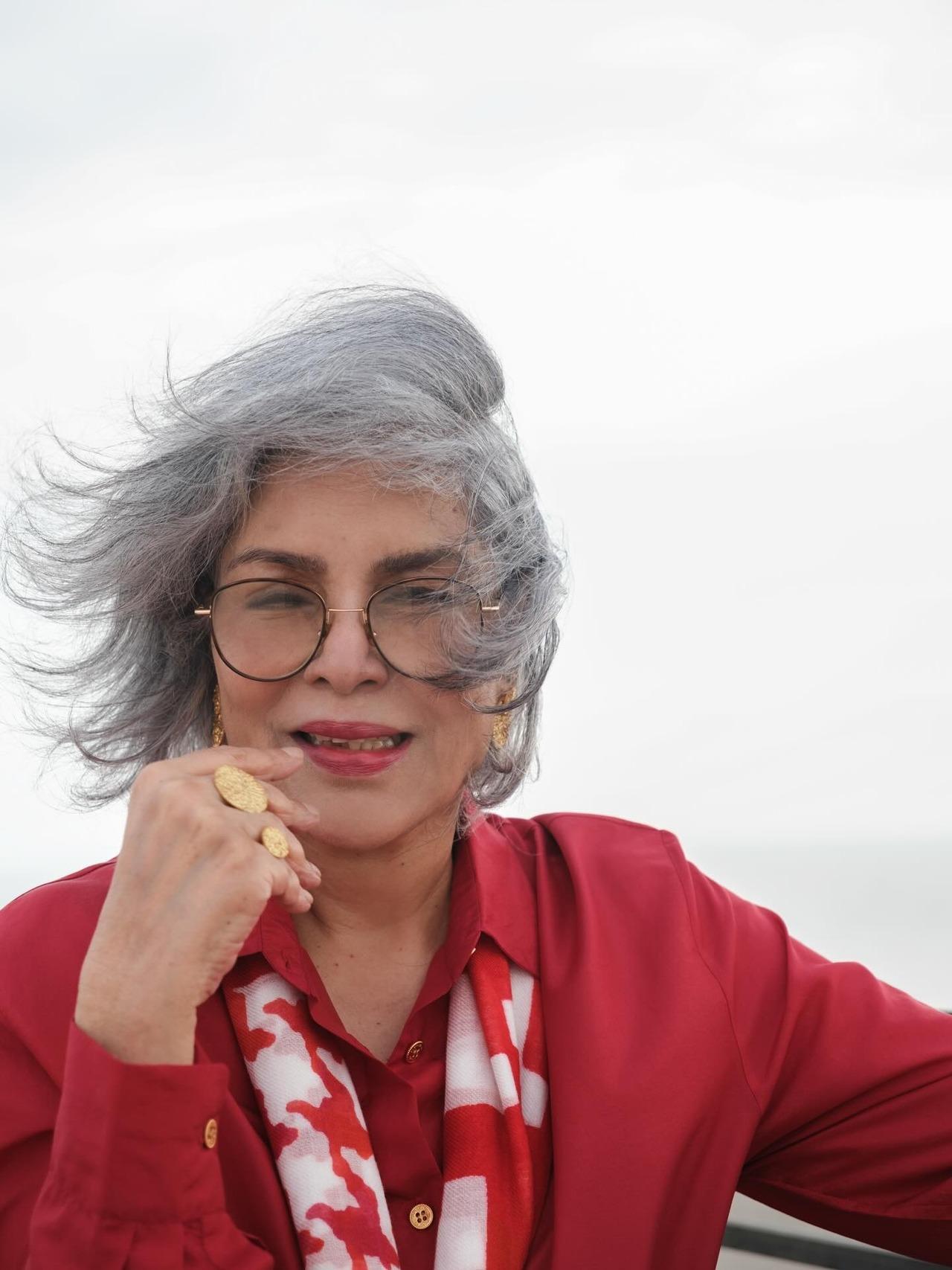 Even at 74, Zeenat Aman's face card is everything. The way she's maintained herself and carries herself shows her passion for fashion.