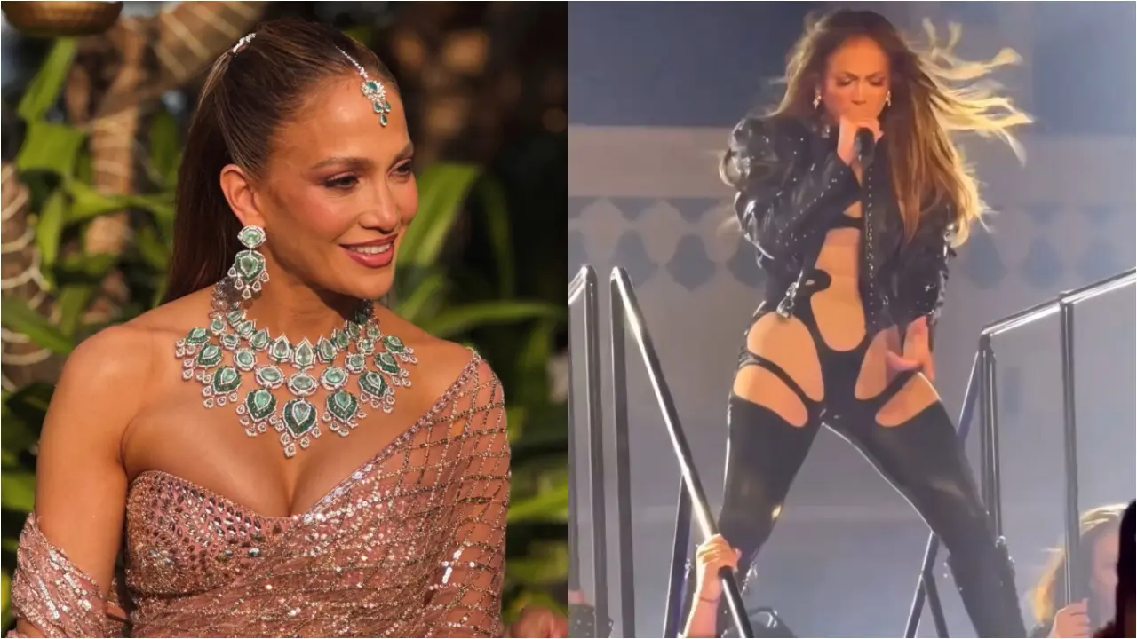 جنیفر لوپز با اجرای برق‌آسا در اودایپور صحنه را به آتش کشید، تماشا کنید