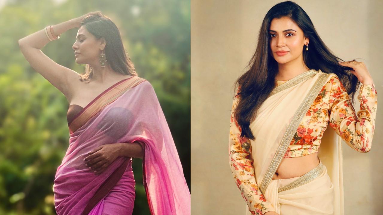 Malti Chahar saree looks