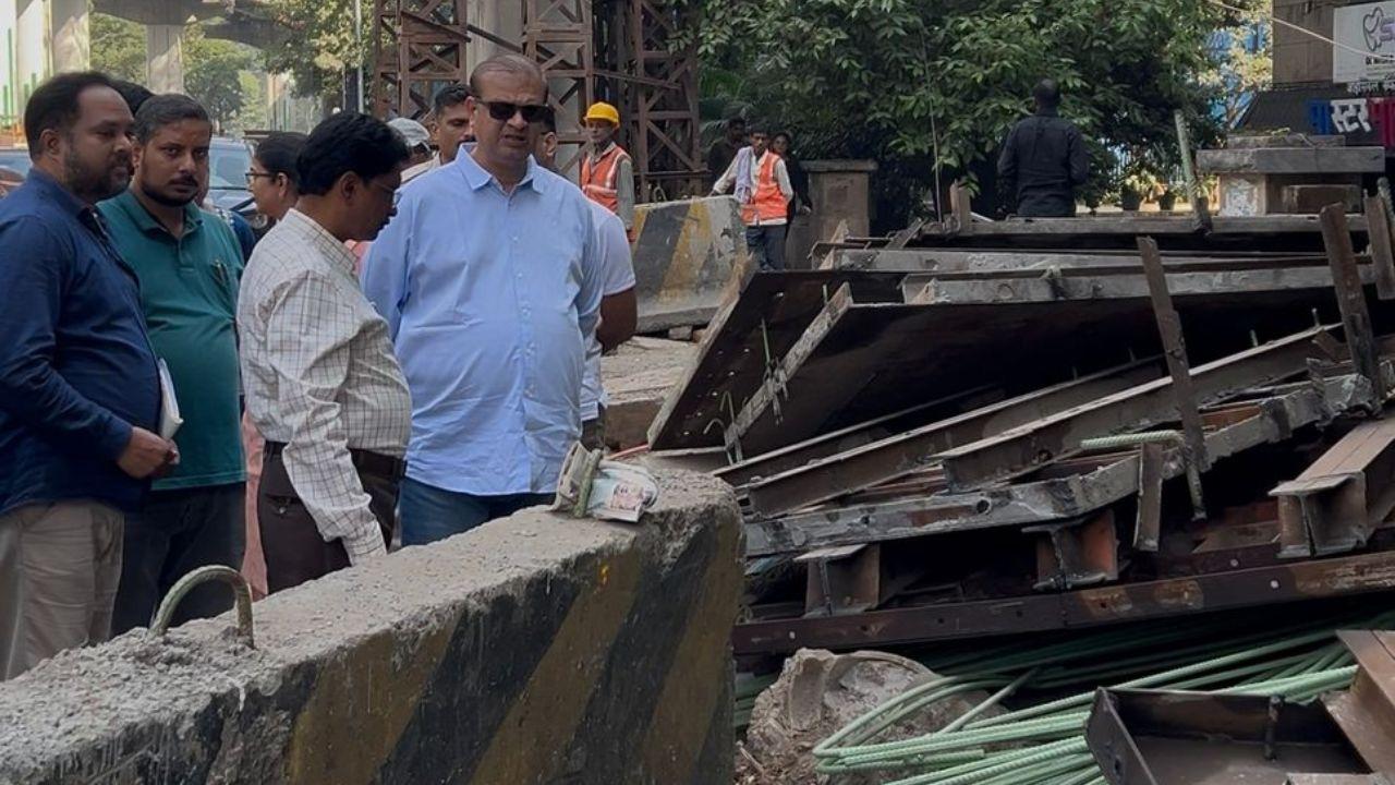 The MLA added that more than half the inspected locations lacked proper barricading. PIC VIA RAJENDRA B AKLEKAR