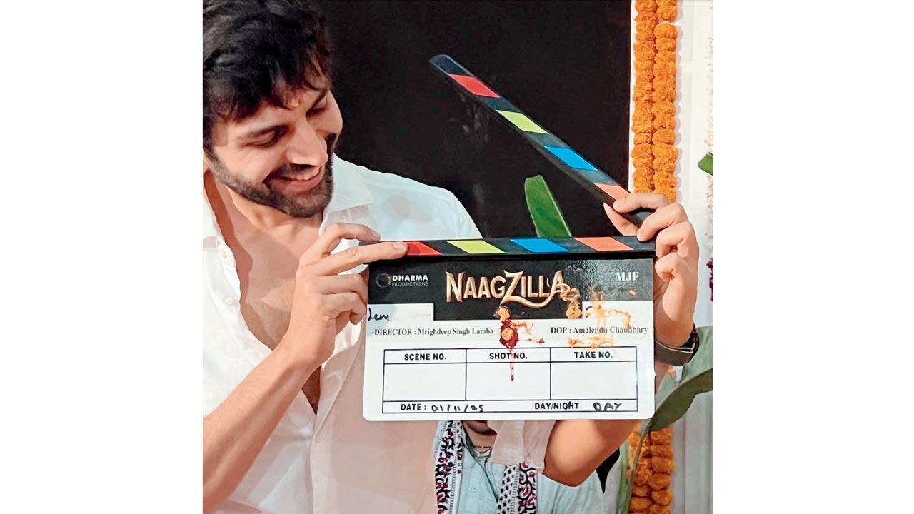 Kartik Aaryan kicked off the comedy’s shoot on November 1