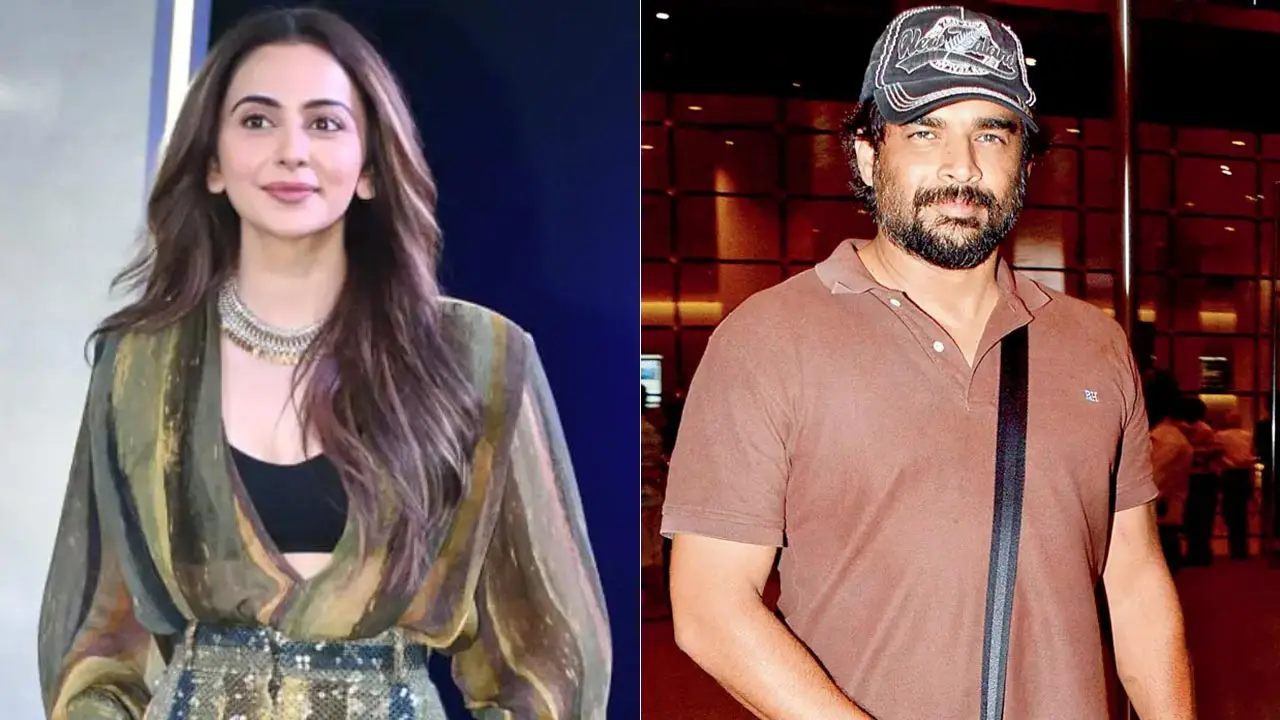 De De Pyaar De 2: Rakul Preet Singh calls R Madhavan amazing human being Rakul Preet Singh and R Madhavan. Pics/Yogen Shah