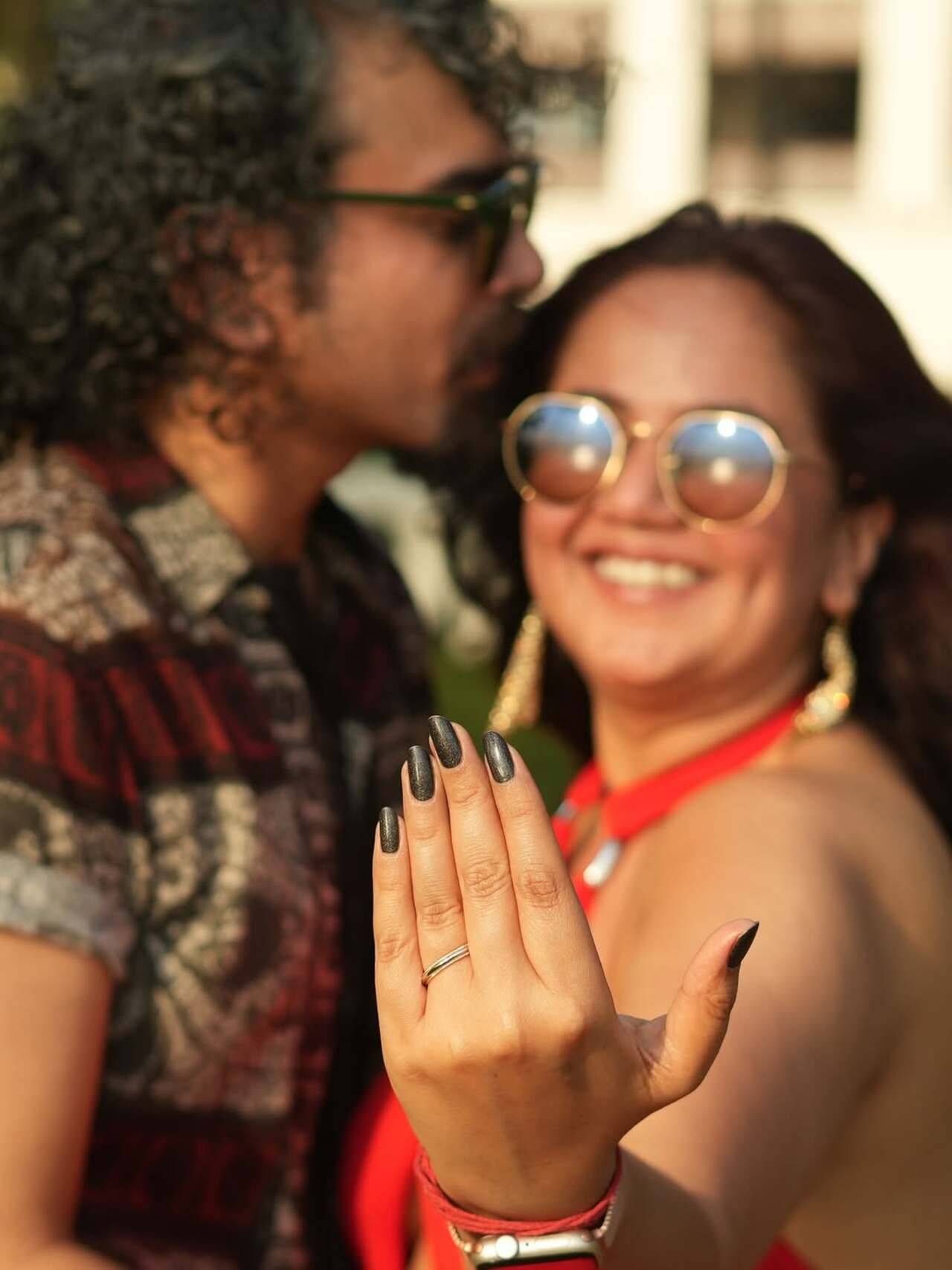 Roopal is the happiest here with that cute ring