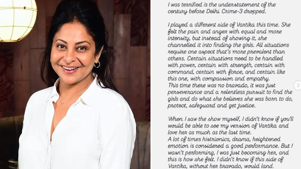 Shefali Shah reveals why she was weeping upon the release of Delhi Crime 3