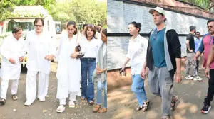 Spotted in the city: Sanjay Khan, Hrithik, and others at Zarine Khan's funeral