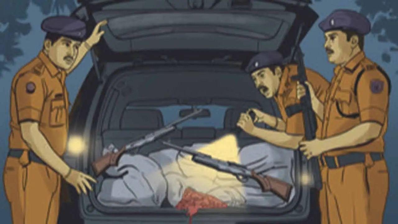 During a routine nakabandi in Kishanganj, Indore, on December 3, 2024, police made a shocking discovery after stopping a Mumbai-registered SUV — its boot contained bags packed with 65 kg of bushmeat, along with a country-made pistol and live cartridges