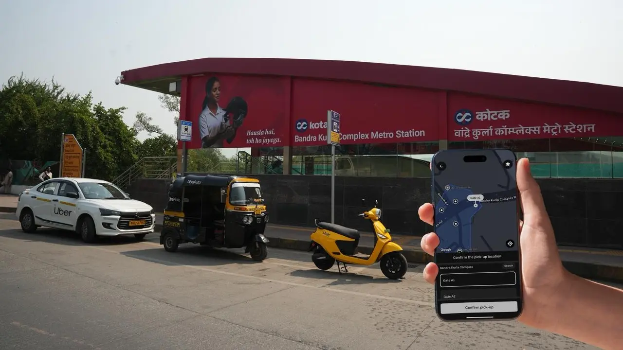 Uber on Thursday announced a partnership with Mumbai Metro Line-3. Pic/Uber