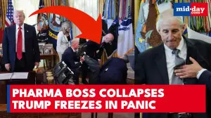 Pharma Exec Faints Mid-Speech as Trump Talks Drug Prices | Here’s What Happened