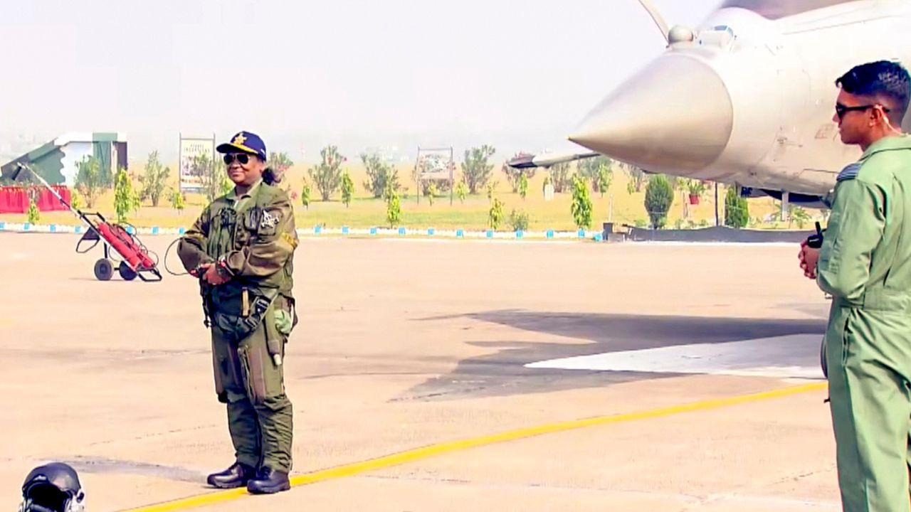 IN PHOTOS: President Droupadi Murmu undertakes historic Rafale sortie at Ambala