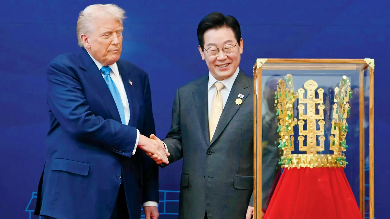 North Korea tests new cruise missiles as Donald Trump visits South Korea