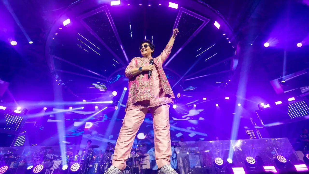 Taking her love for colours to a whole new level, she chose monotone on the eighth day as she wore a radiant pink ensemble with gold embroidery on the entire jacket