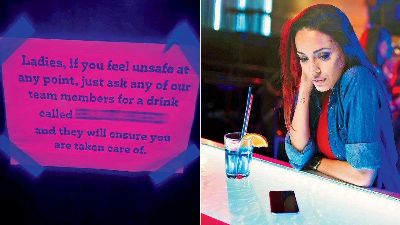 The code is usually hidden in the loo; (right) Bandra Born and Praia Bar & Kitchen claim that ensuring women’s safety is part of their hospitality. Representational pic/iStock
