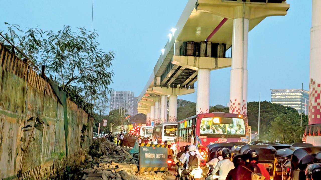 Mid-Day impact: Mumbai's Aarey-JVLR Metro station finally illuminated