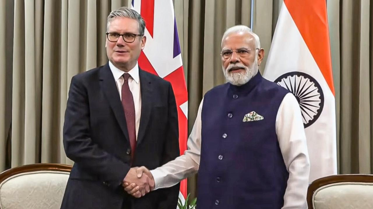 The British leader, accompanied by a delegation of 125 of the UK's most prominent business leaders, entrepreneurs and educationists, landed in Mumbai on Wednesday morning on a two-day visit