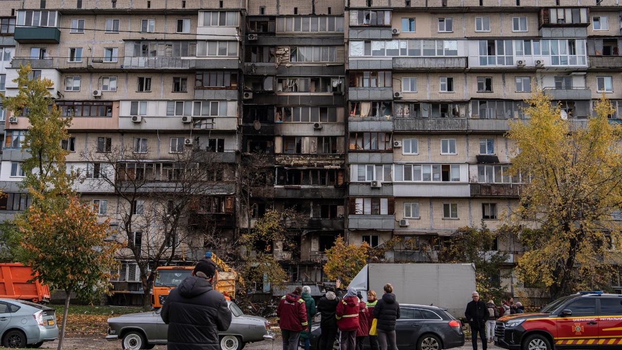 The attack on Sunday comes a day after a mass Russian missile and drone attack killed four people, including two in the capital, prompting fresh pleas from Ukraine's president for Western air defence systems