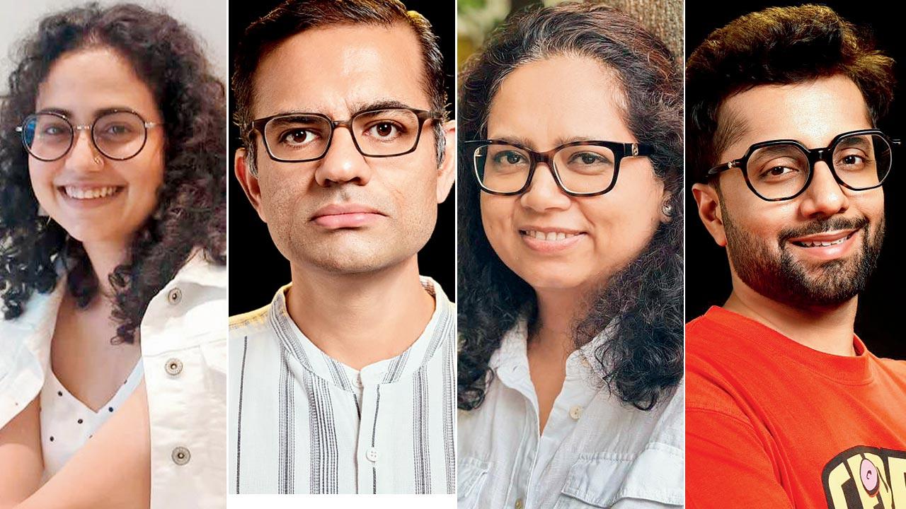 Riya Rajkumar Sharma, Sailesh Ramaswamy, Anu Singh Choudhary and Sudeep Nigam, screenwriter