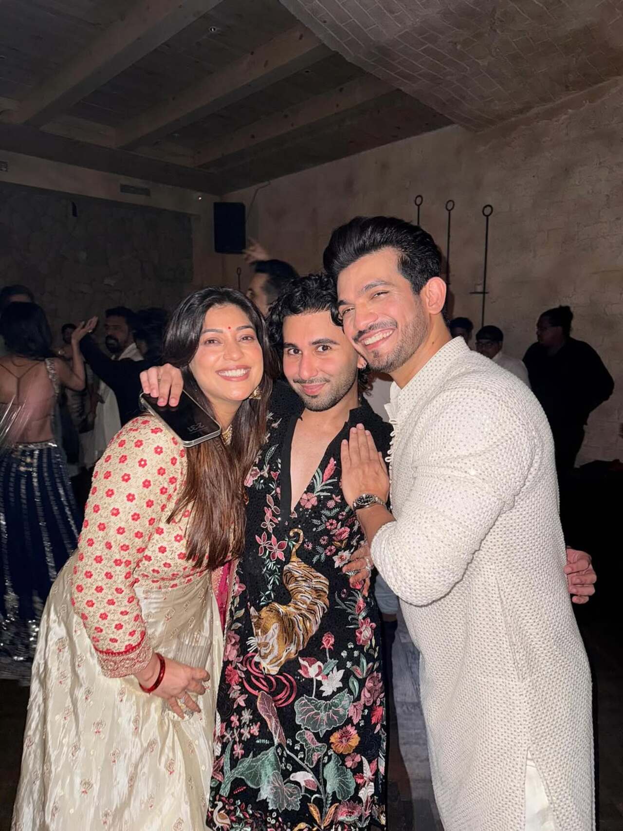 Orry had to steal the spotlight with his iconic pose 