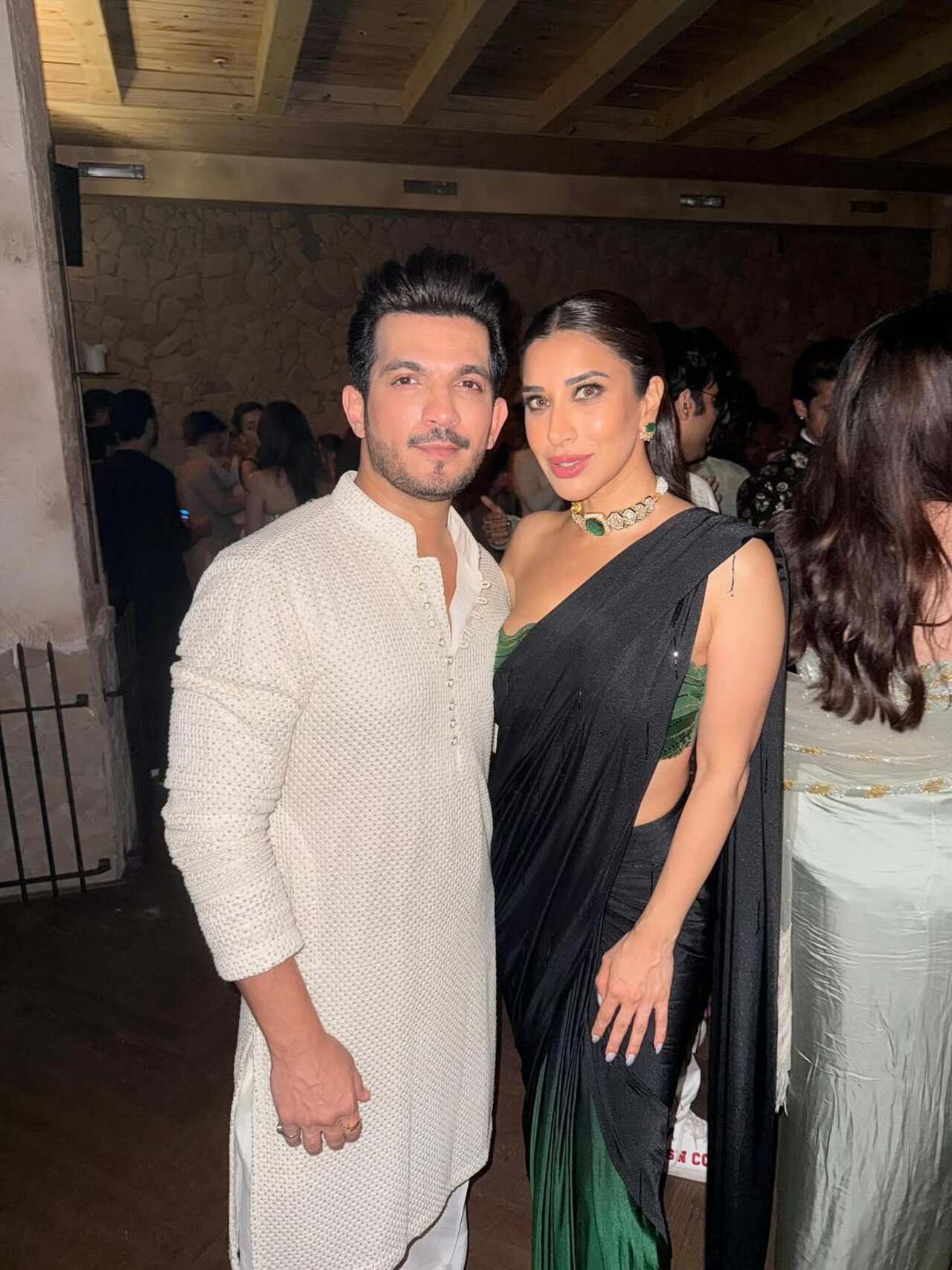 Nyrraa Banerji goes all out with her outfit for the party