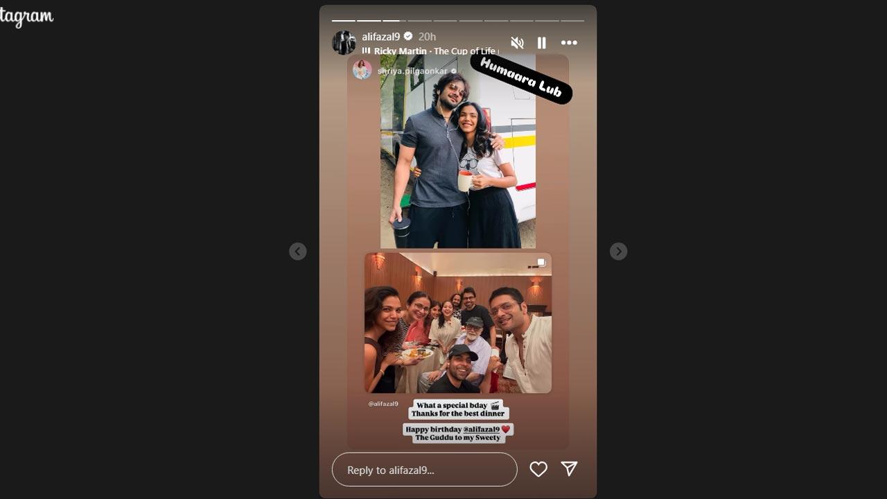 Picture Courtesy/Ali Fazal`s Instagram account