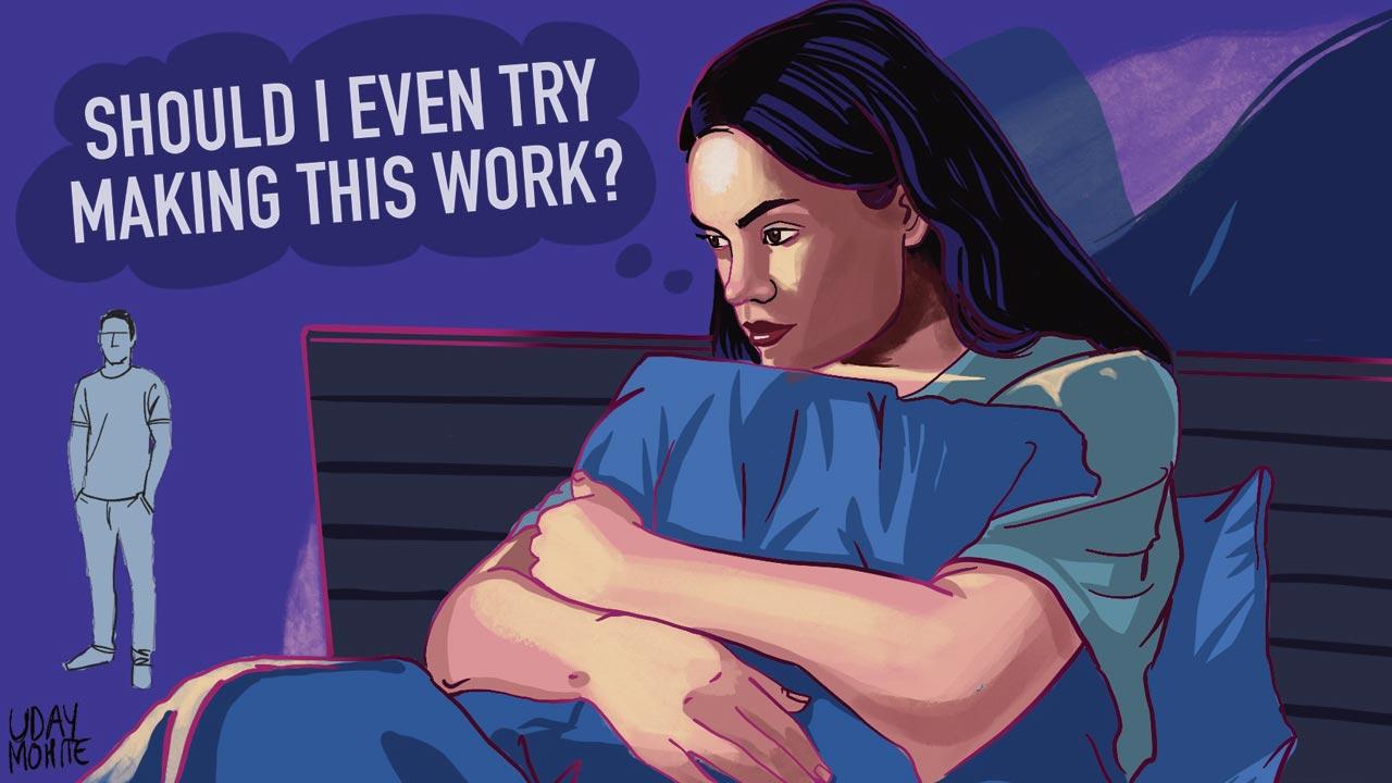 He hasn’t told his friends about us