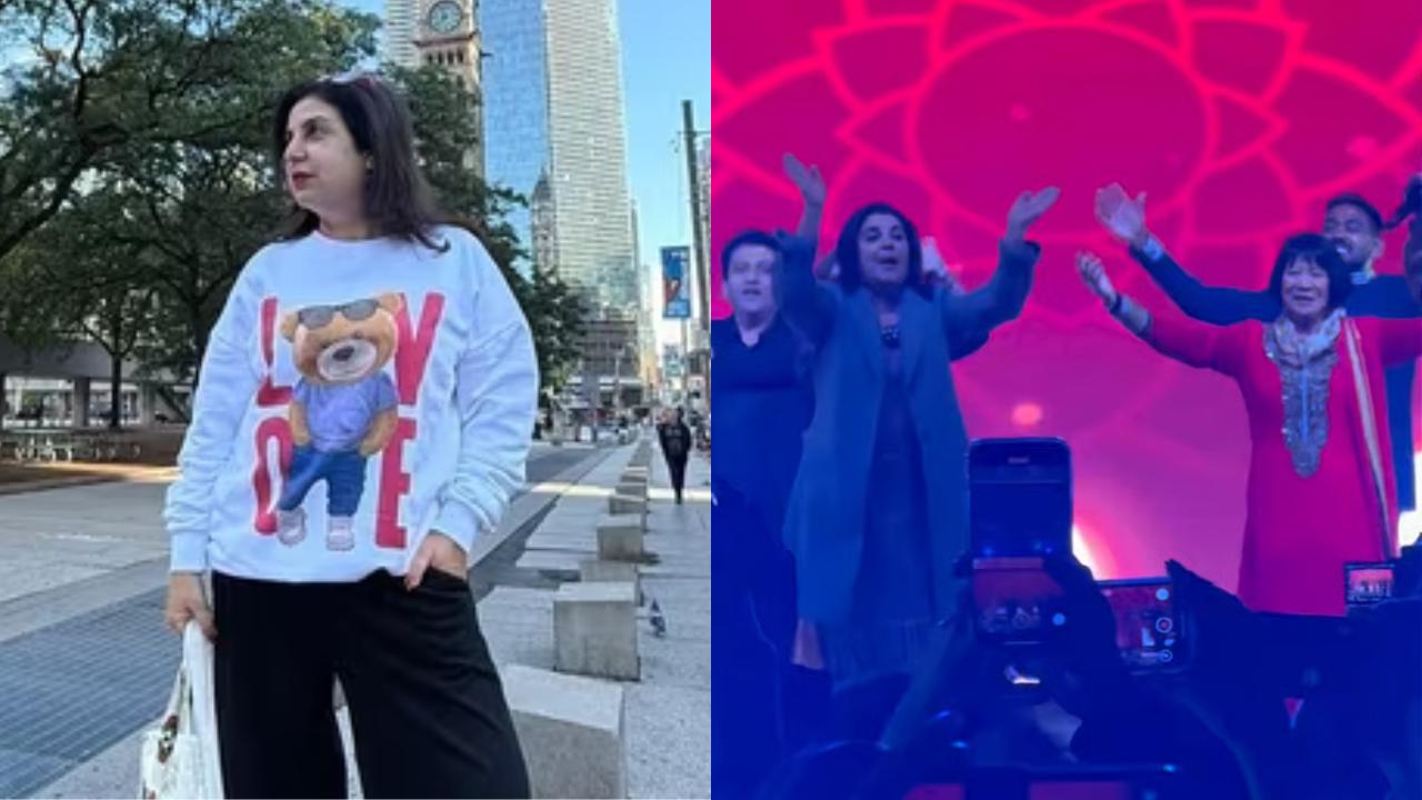 Farah Khan dances with Toronto Mayor Olivia Chow on Om Shanti Om at Diwali bash