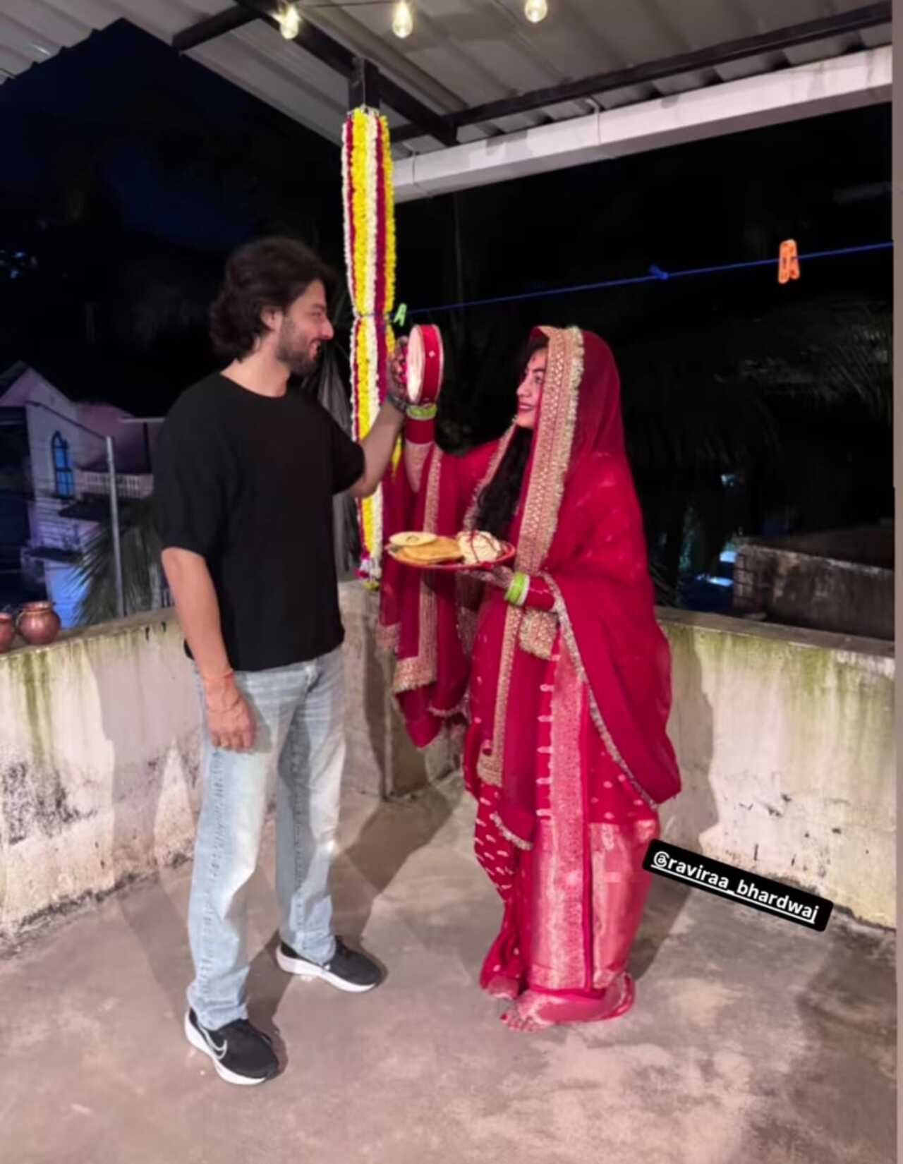 Alan Kapoor and Raviraa celebrated first Karwa Chauth days after their grand wedding in Goa