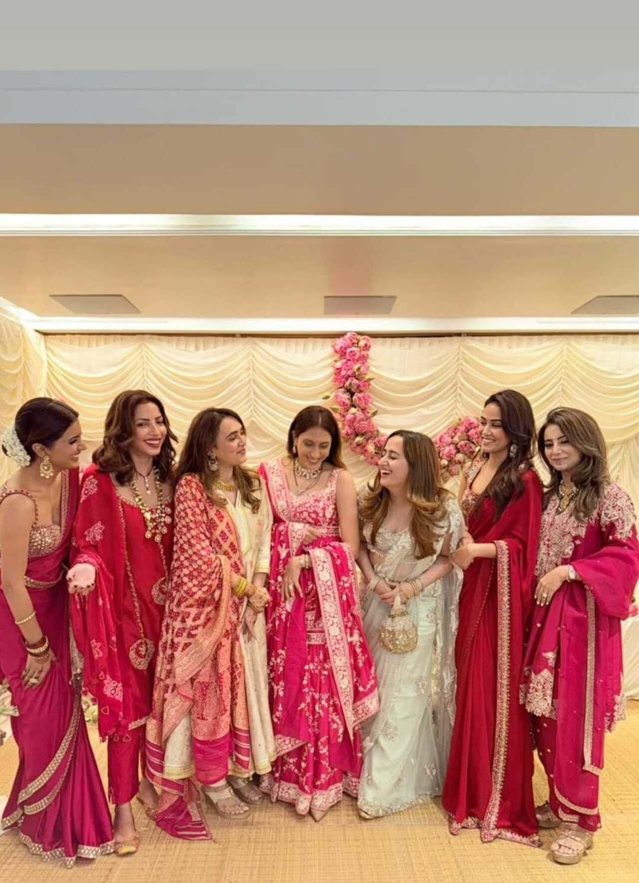 Alekha Advani joined the divas at Sunita Kapoor's Karwa Chauth celebration for her first one