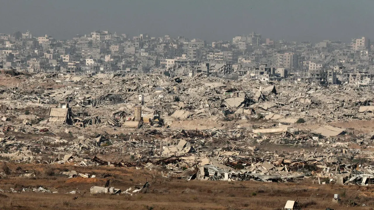 Palestinian militants return remains of two Israeli hostages as Gaza ceasefire h