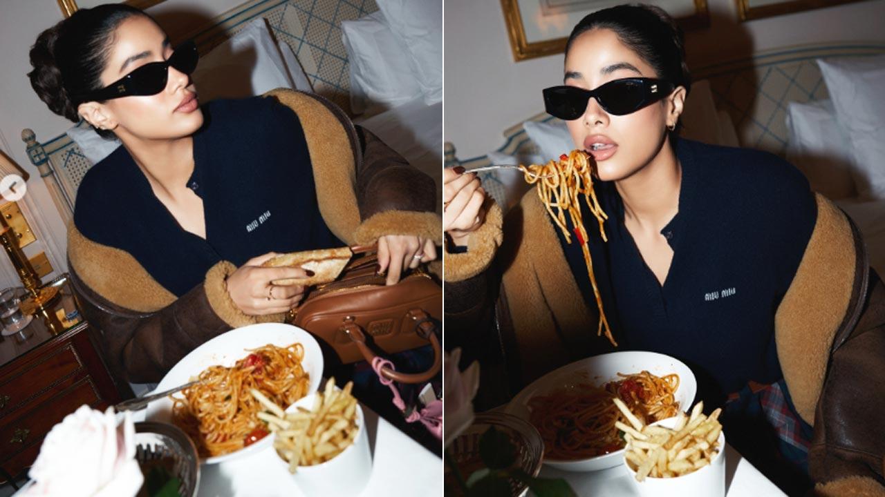 Janhvi Kapoor’s latest post shows off her fashionable side with a foodie twist
