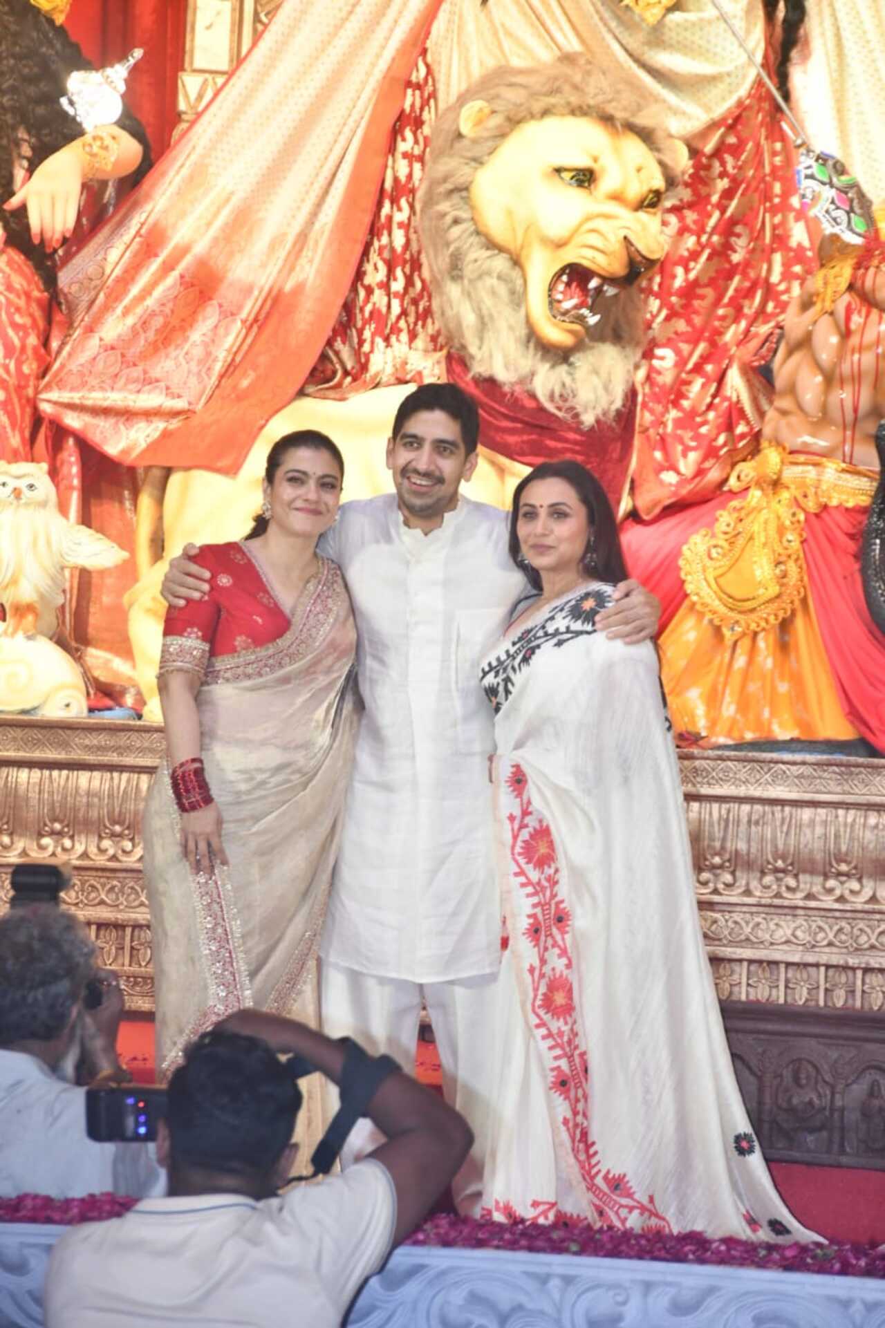 Hues of white and red, the Mukerji cousins glow in their desi attires 
