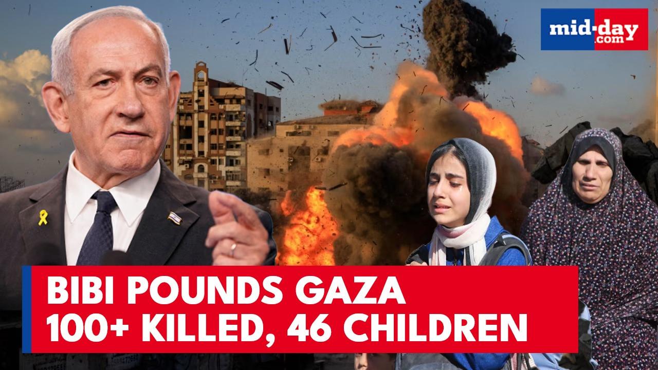 Trump Defends Israel’s “Hit Back” as Gaza Death Toll Tops 100; 46 Children Dead