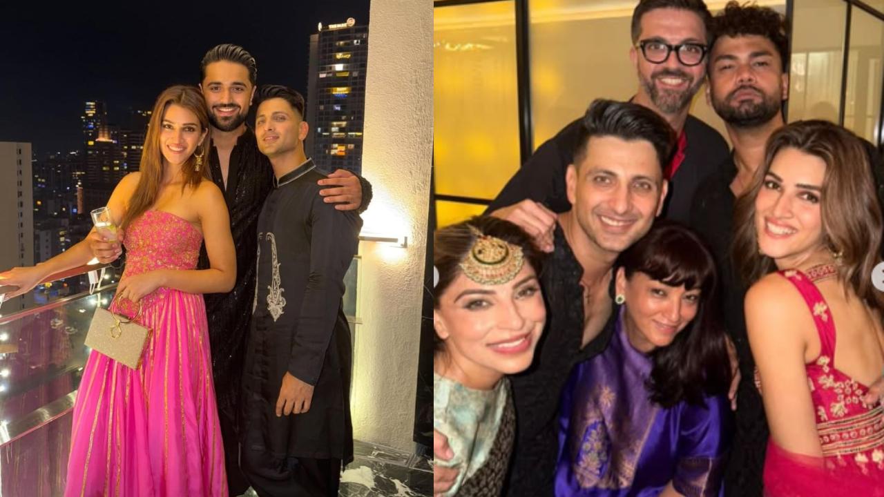 Kriti Sanon celebrates Diwali with rumoured boyfriend Kabir Bahia