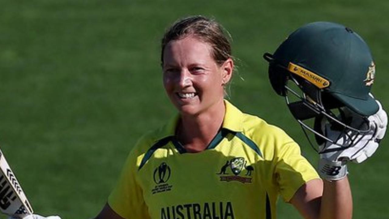 With this, she achieved a legendary feat as she is now levelled with Australia's Meg Lanning for the most number of international centuries, which is 17 each (Pic: X/@ICC)