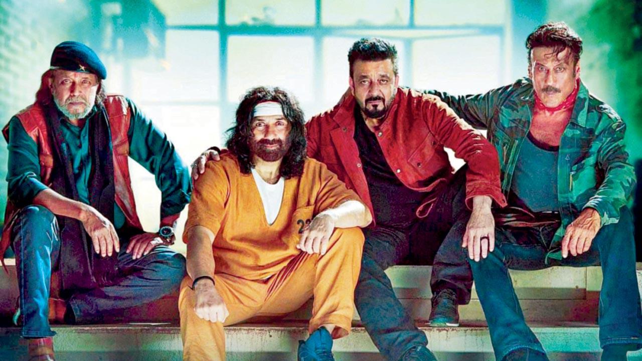 Baap: Sunny Deol, Jackie Shroff, Mithun Chakraborty and Sanjay Dutt wrap shoot