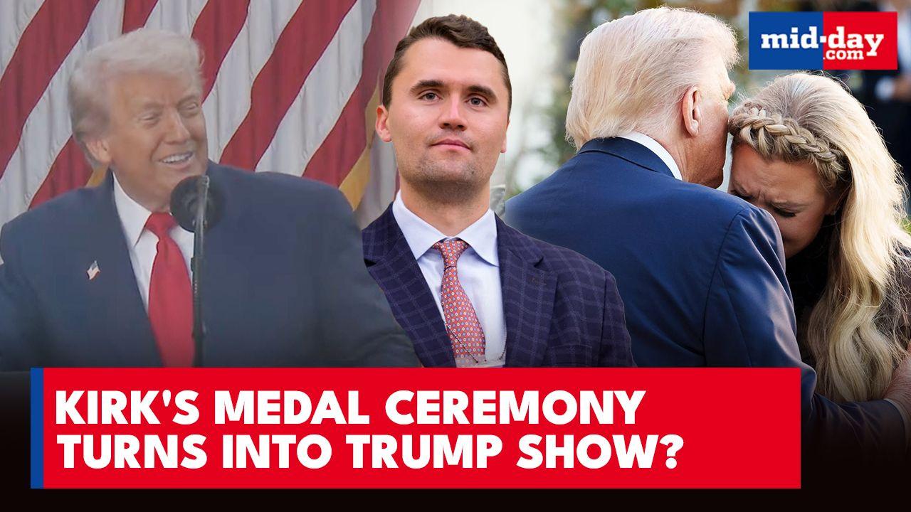 Medal of self-glory? Trump's off-topic ramble amid Charlie Kirk's ceremony