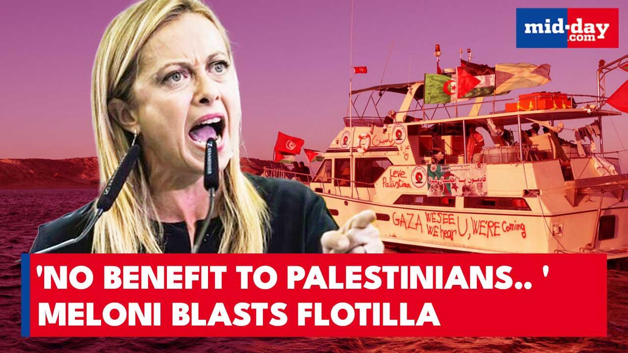 Meloni criticizes risky Gaza flotilla after Italians detained; tensions soar