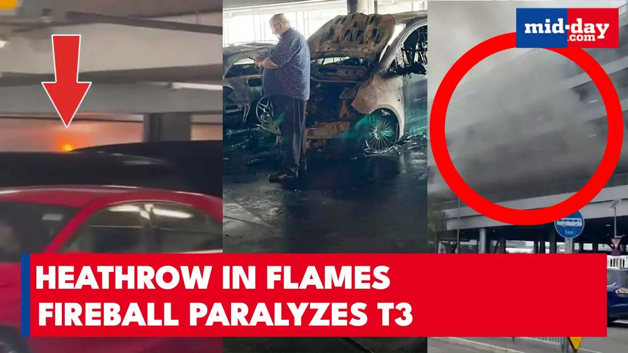 Heathrow blaze horror | Smoke chokes London skyline; M4 tunnel paralyzed, cars