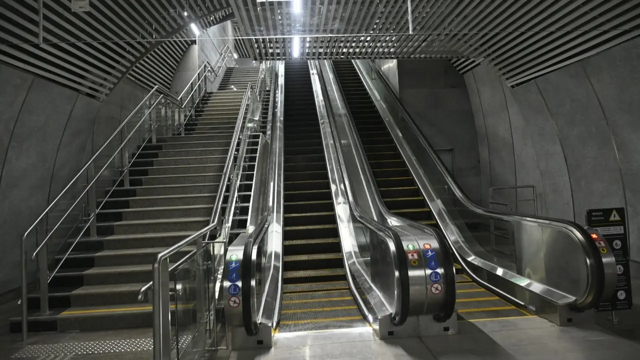 The Mumbai Metro Line 3 connects key parts of city, easing traffic congestion and offering faster commute. Pics/Ashish Raje