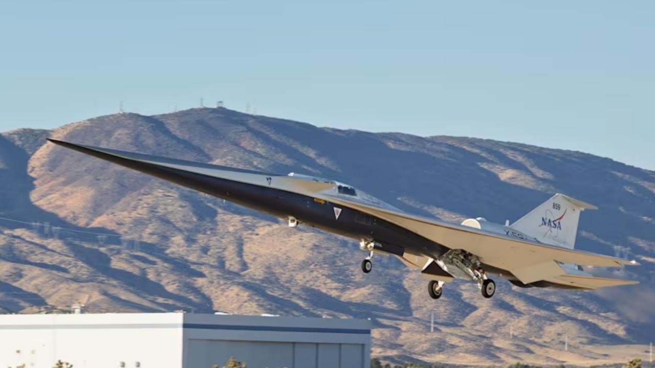 La NASA y Lockheed Martin prueban el silencioso avión supersónico X-59 sobre el desierto de California