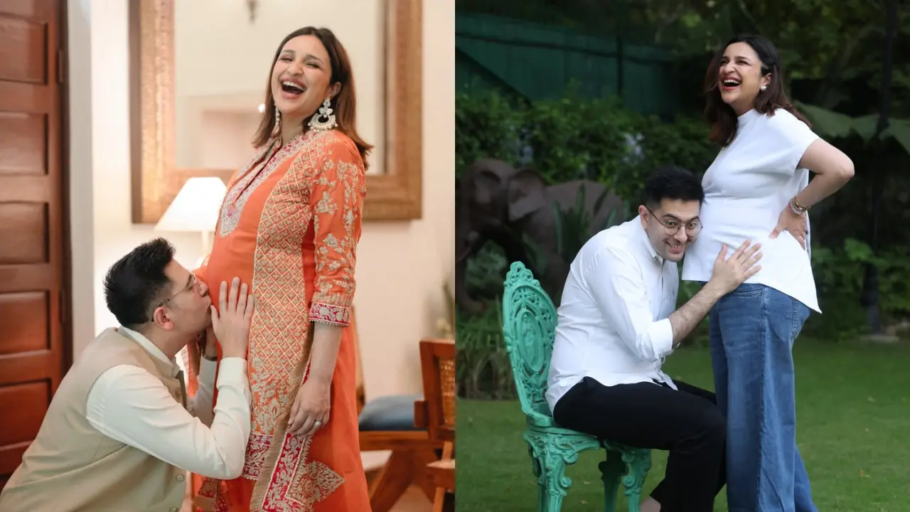 Raghav Chadha shares unseen maternity pictures to wish wife Parineeti
